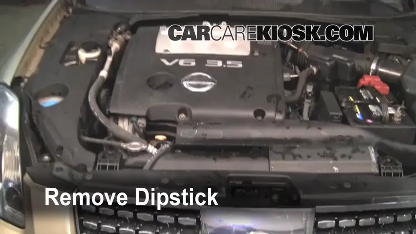 2004 Nissan Maxima SE 3.5L V6 Oil Check Oil Level